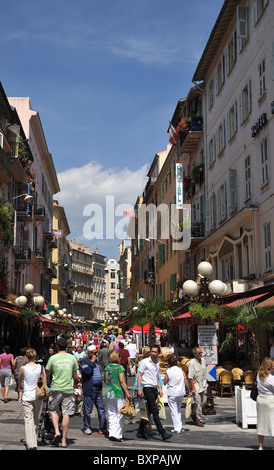 Nizza (06): Straße "Rue Massena" Stockfoto