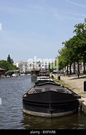 Nantes (44): Ufer der Erdre Stockfoto