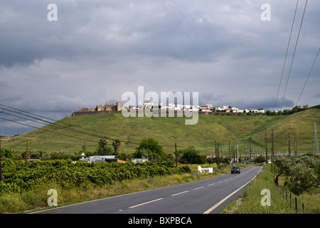 Burg in Elvas, Kleinstadt in der Provinz Alentejo in Portugal Stockfoto