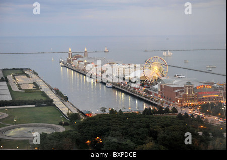 Pier am See Stockfoto