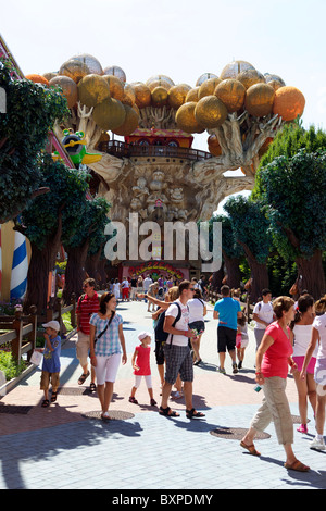 Gardaland Freizeitpark, Castelnuovo del Garda, Veneto, Italien Stockfoto