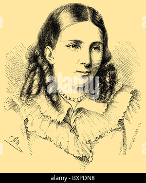 Bettina von Arnim, Gräfin von Arnim (4. April 1785, 20. Januar 1859), deutscher Schriftsteller und Romancier Stockfoto