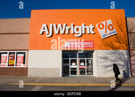 Ein AJ Wright Bekleidungsgeschäft. Stockfoto