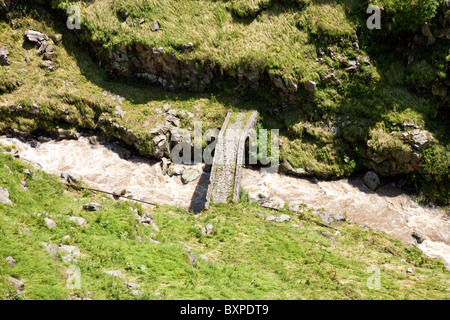 Mittelalterliche Brücke der Festung Lori Berd in Nord-Armenien Stockfoto