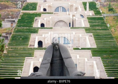 Statue von Alexander Tamanian, Planer des modernen, Kaskaden, Eriwan, Armenien Stockfoto