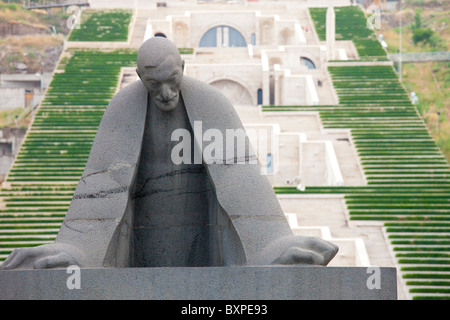 Statue von Alexander Tamanian, Planer des modernen, Kaskaden, Eriwan, Armenien Stockfoto