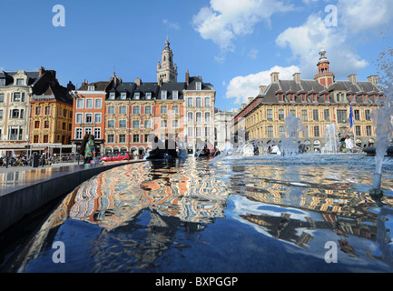 Lille (59): Grand-Place Stockfoto