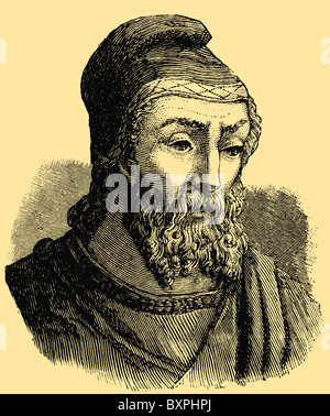 Archimedes von Syrakus (geb. um 287 v. Chr., gestorben ca. 212 v. Chr.), griechischer Mathematiker, Physiker, Ingenieur, Erfinder und Astronom Stockfoto