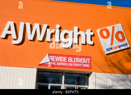 Ein AJ Wright Bekleidungsgeschäft. Stockfoto