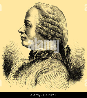 Jean le Rond d ' Alembert (16. November 1717 – 29. Oktober 1783), französischer Mathematiker, Mechaniker, Physiker und Philosoph Stockfoto