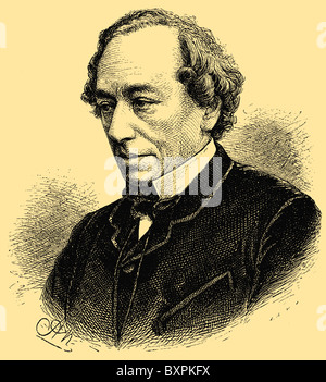 Benjamin Disraeli, 1. Earl of Beaconsfield (21. Dezember 1804 – 19. April 1881), britischer Premierminister, Parlamentarier, Conserv Stockfoto