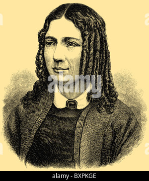 Harriet Beecher Stowe (14. Juni 1811 – 1. Juli 1896), US-amerikanischer Abolitionist und Autor von "Onkel Toms Hütte" Stockfoto