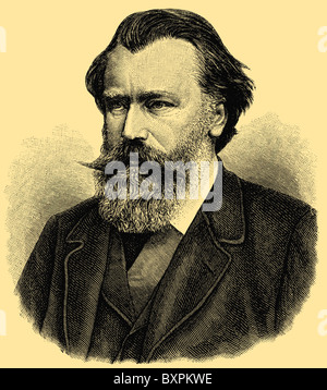 Johannes Brahms (7. Mai 1833 – 3. April 1897), deutscher Komponist und pianist Stockfoto