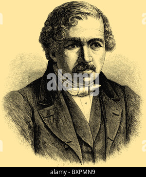 Louis-Jacques-Mandé Daguerre (1787 – 1851), französischer Künstler und Chemiker Stockfoto