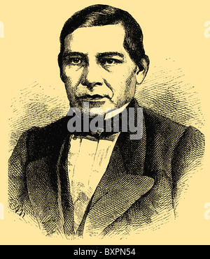 Benito Juárez (1806 – 1872), Zapotec indisch und Präsident von Mexiko Stockfoto