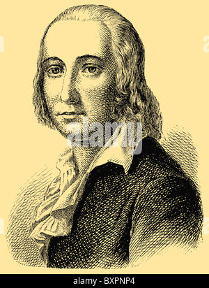 Johann Christian Friedrich Hölderlin (1770-1843), deutscher Lyriker Stockfoto