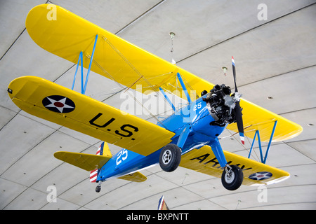 Boeing Stearman PT-17 Kaydet, Doppeldecker, US-Armee Stockfoto