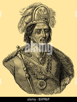 Moctezuma II (1466 – 1520), Montezuma, der neunte aztekische Kaiser, Herrscher zu Beginn der spanischen Eroberung von Mexiko Stockfoto