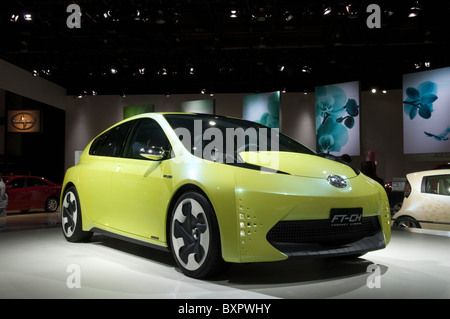 Toyota FT-CH Hybrid Concept Car auf der 2010 North American International Auto Show in Detroit Stockfoto