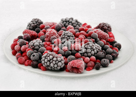 Gefrorene gemischte Beeren Stockfoto