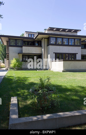 Detail, Oscar B. Balch Haus von Frank Lloyd Wright, Eiche Park, Chicago, Illinois, USA Stockfoto