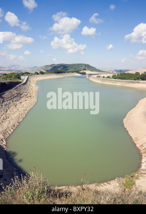 El Chorro, Alora, Malaga, Spanien. Reservoir. Stockfoto