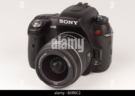Sony Alpha 580 Kamera (2010) - digitale SLR - Objektiv Stockfoto