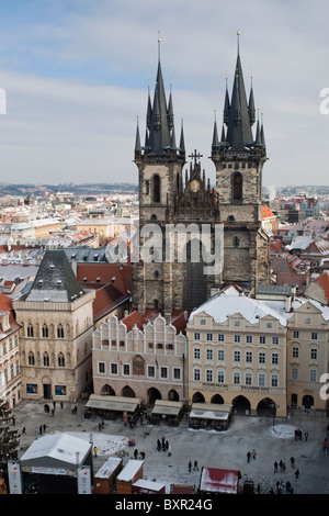 Church of Our Lady vor Tein, Prag Stockfoto