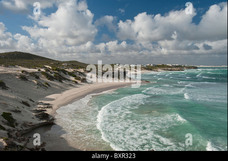 Ruhigen und einsamen Arniston Strand in der Overberg Region von Südafrika Stockfoto