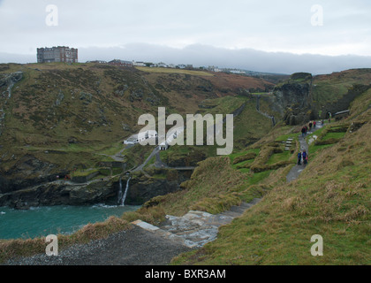 Tintagel Küste Stockfoto