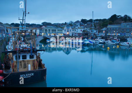 Padstow zu Weihnachten Stockfoto