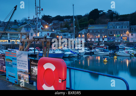 Padstow zu Weihnachten Stockfoto