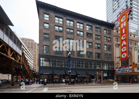 Seite Brüder Gebäudefassade, Chicago, Illinois, USA Stockfoto