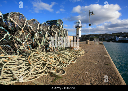 Smeaton Pier im Hafen von St. Ives, Cornwall Stockfoto