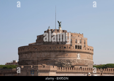 Die Engelsburg (Mausoleum des Kaisers Hadrian) in Rom, Italien Stockfoto