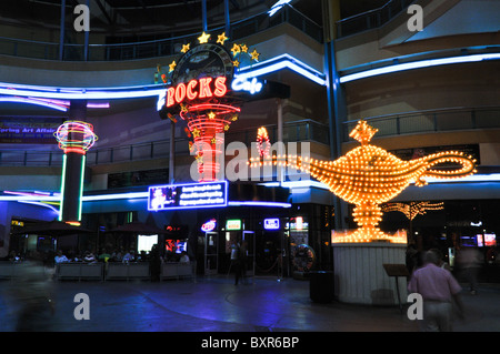 Fremont St, Las Vegas Stockfoto