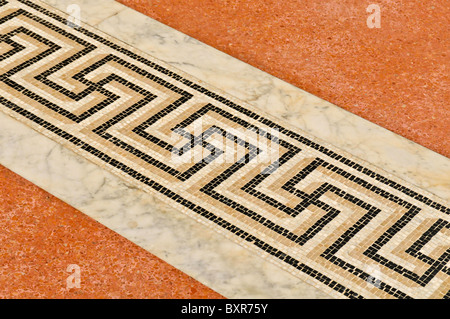 Mosaik in der Getty Villa in Malibu, Kalifornien, USA Stockfoto