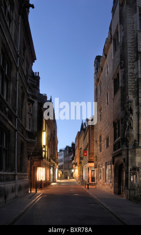 Dämmerung, Trinity Street, Cambridge, UK Stockfoto