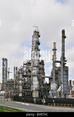 Öl-Raffinerie am Mississippi River, New Orleans, Louisiana Stockfoto