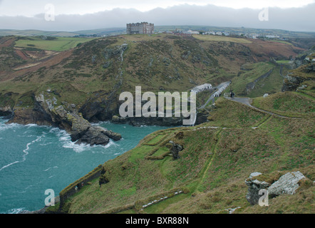 Tintagel Küste Stockfoto