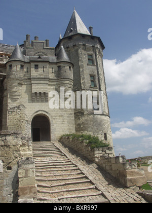 Das Schloss von Saumur im Loire-Tal Stockfoto