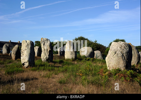 Frankreich, Bretagne, Morbihan, Carnac, Alignments du Menec Stockfoto