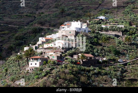 Häuser in Masca, Nord-West-Teneriffa, Kanarische Inseln Stockfoto