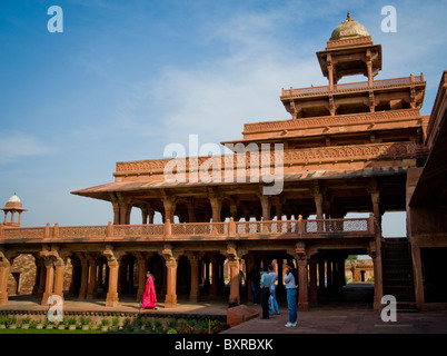 Die Panch Mahal in Fatehpur Sikri Uttar Pradesh, Indien Stockfoto