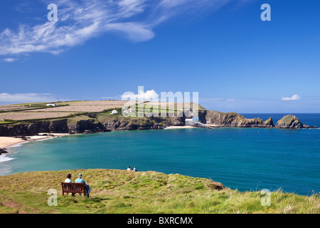 Polventon oder Mutter Ivey Bay, North Cornwall, England UK Stockfoto