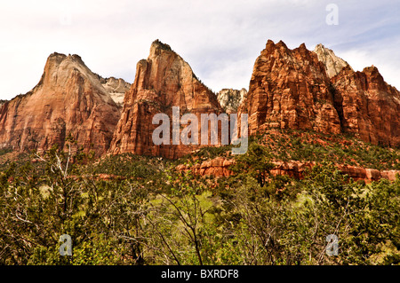 Gericht die Patriarchen-Formation, Zion Nationalpark, Utah Stockfoto