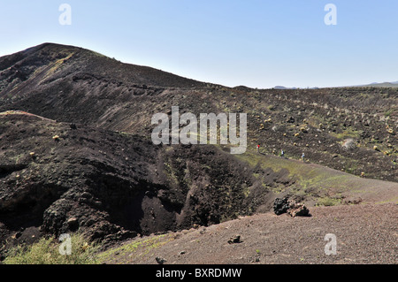 Innere des El Pinacate Schlackenkegel, El Pinacate Biosphärenreservat, Sonora, Mexiko Stockfoto