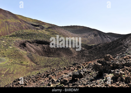 Innere des El Pinacate Schlackenkegel, El Pinacate Biosphärenreservat, Sonora, Mexiko Stockfoto