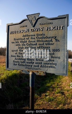 Präsident Jefferson Davis und Kabinett der Konföderierten Staaten von