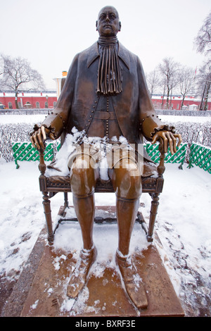 Denkmal für Peter die ersten von Mikhail Shemyakin, Peter und Paul Festung, Sankt Petersburg, Russland Stockfoto